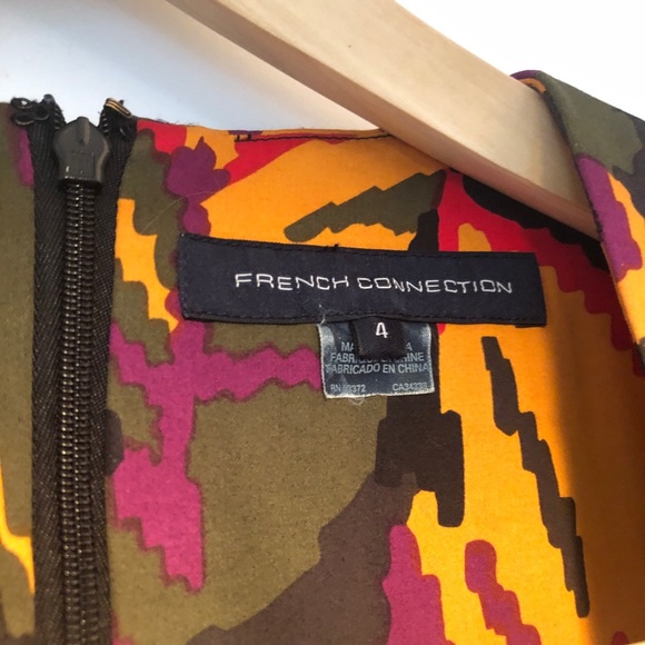 French Connection graphic leaf dress - Picture 3 of 4